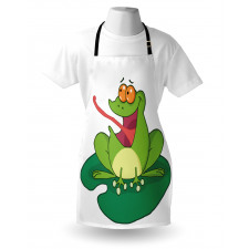 Funny Animal Catches a Bug Apron
