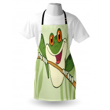 Happy Amphibian in Jungle Apron