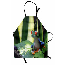 Exotic Vivid Animal on Leaf Apron