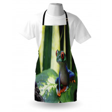 Exotic Vivid Animal on Leaf Apron