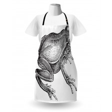 Engraved Amphibian Fauna Art Apron