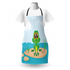 Nursery Cartoon Animal Scene Apron