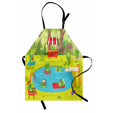 Animal Pool Party Fun Forest Apron