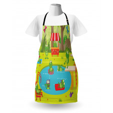 Animal Pool Party Fun Forest Apron