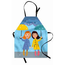 Girls Under the Rain Apron