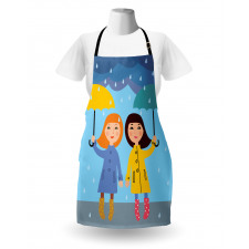 Girls Under the Rain Apron