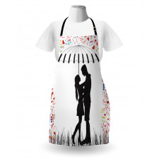 Young Romantic Couple Apron