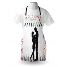 Young Romantic Couple Apron