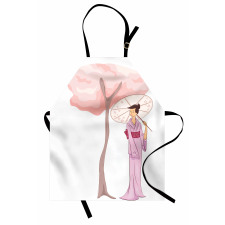 Woman Blossom Tree Apron