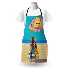 Lady on a Deckchair Apron