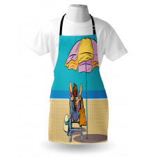 Lady on a Deckchair Apron