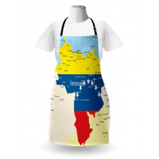 Colorful Detailed Map Apron