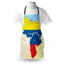 Colorful Detailed Map Apron