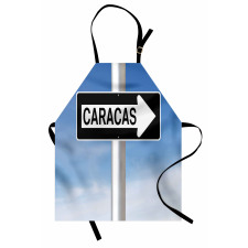 Caracas Lettering Sign Apron