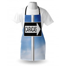 Caracas Lettering Sign Apron