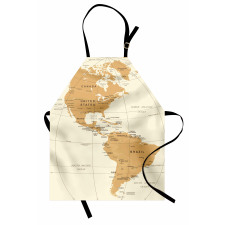 North South America Map Apron