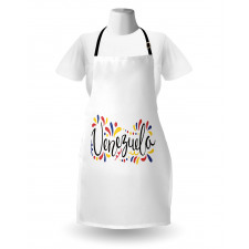 Colorful Cursive Wording Apron