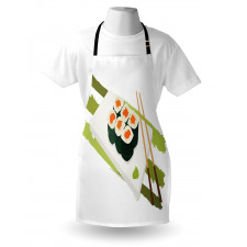 Sushi Maki Plate Chopsticks Apron