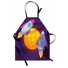 Rocket Spaceship Galactic Apron