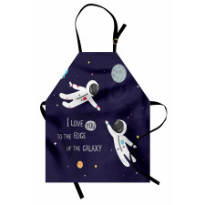 Love Wording Astronauts Apron