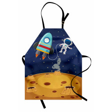 Cartoon Design Space Theme Apron