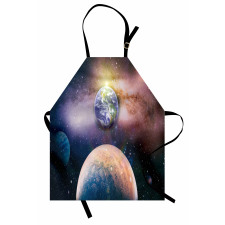 Panoramic Galaxy Scene Apron