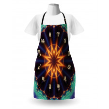 Sun Zodiac Wheel Apron