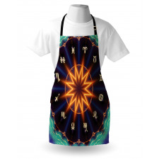 Sun Zodiac Wheel Apron