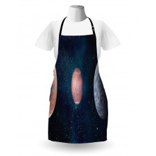 Planets Starry Galaxy Space Apron