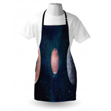 Planets Starry Galaxy Space Apron