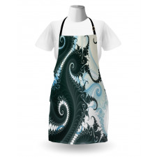 Fractal Motif with Swirls Apron