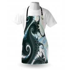 Fractal Motif with Swirls Apron