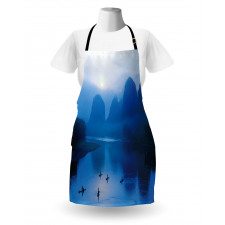 Sunrise Bamboo Raft China Apron