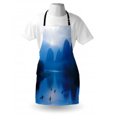 Sunrise Bamboo Raft China Apron