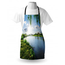 Calm River in Summer Apron