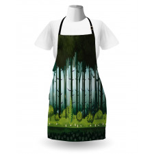 Mystic Forest Trees Twilight Apron