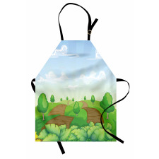 Idyllic Farm Fields Apron