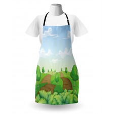 Idyllic Farm Fields Apron