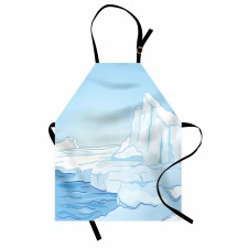 Cartoon Style Winter Theme Apron