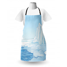 Cartoon Style Winter Theme Apron