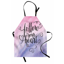 Follow Your Heart Words Apron