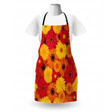 Warm Tones Flowers Apron