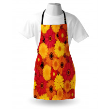 Warm Tones Flowers Apron