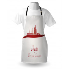 Calligraphic Modern Skyline Apron