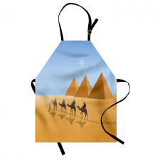 Camel Riders in Desert Apron