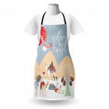 Colorful Camels Apron