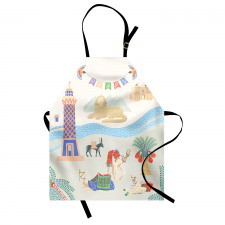 Traveling Egypt Landmarks Apron