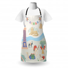 Traveling Egypt Landmarks Apron