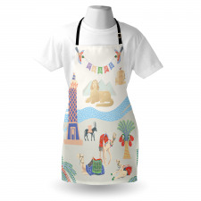 Traveling Egypt Landmarks Apron