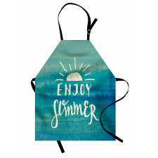 Enjoy Summer on Watercolor Apron